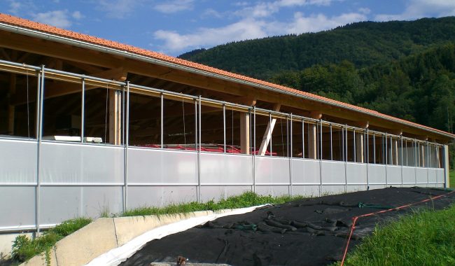 Windschutzsystem C mit Mittelwicklung